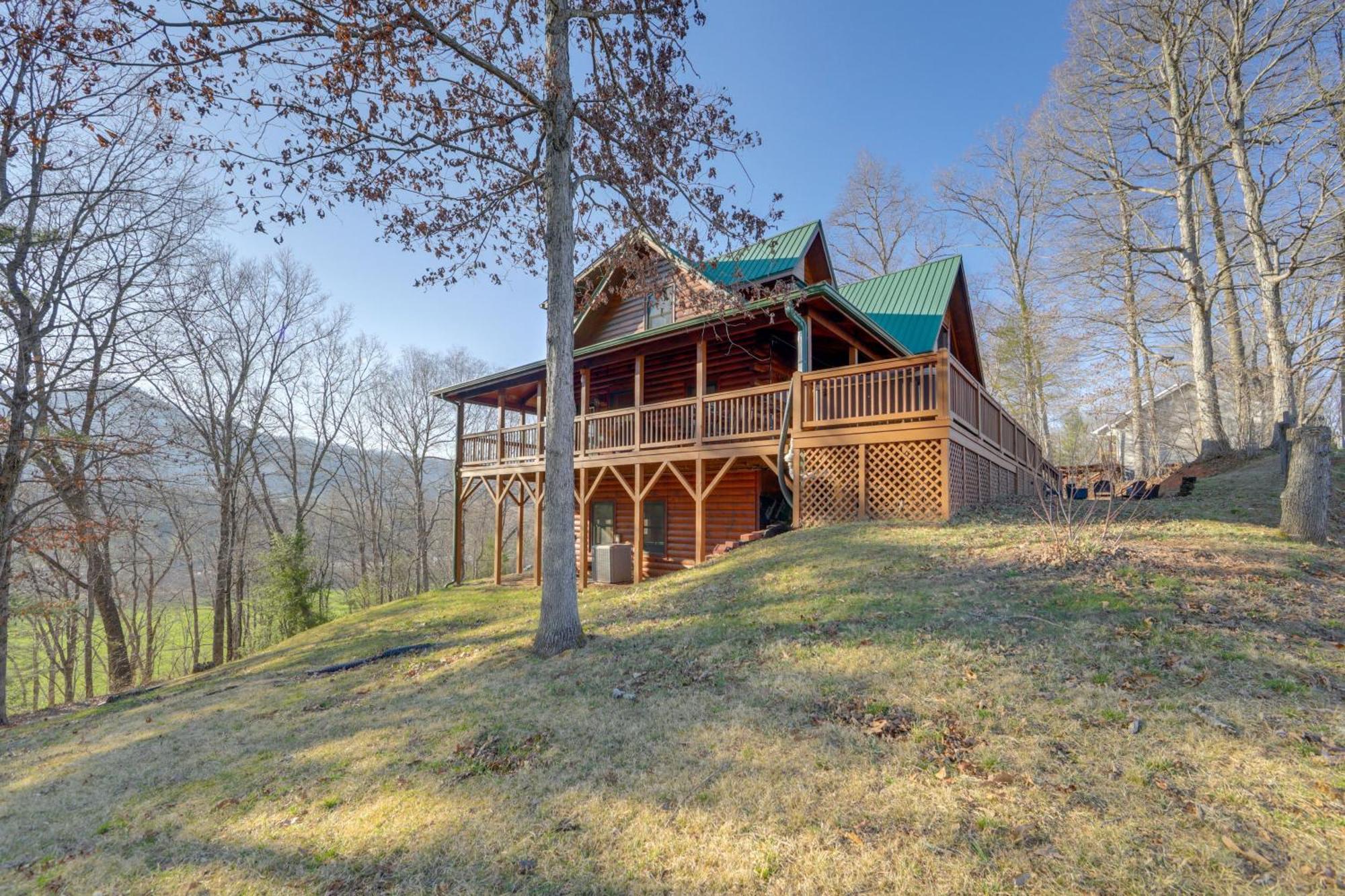 Whits End Smoky Mtn Home With Hot Tub, Views Waynesville Exterior foto